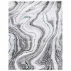 Tapete Destreza Abstracto en Gris con Verde