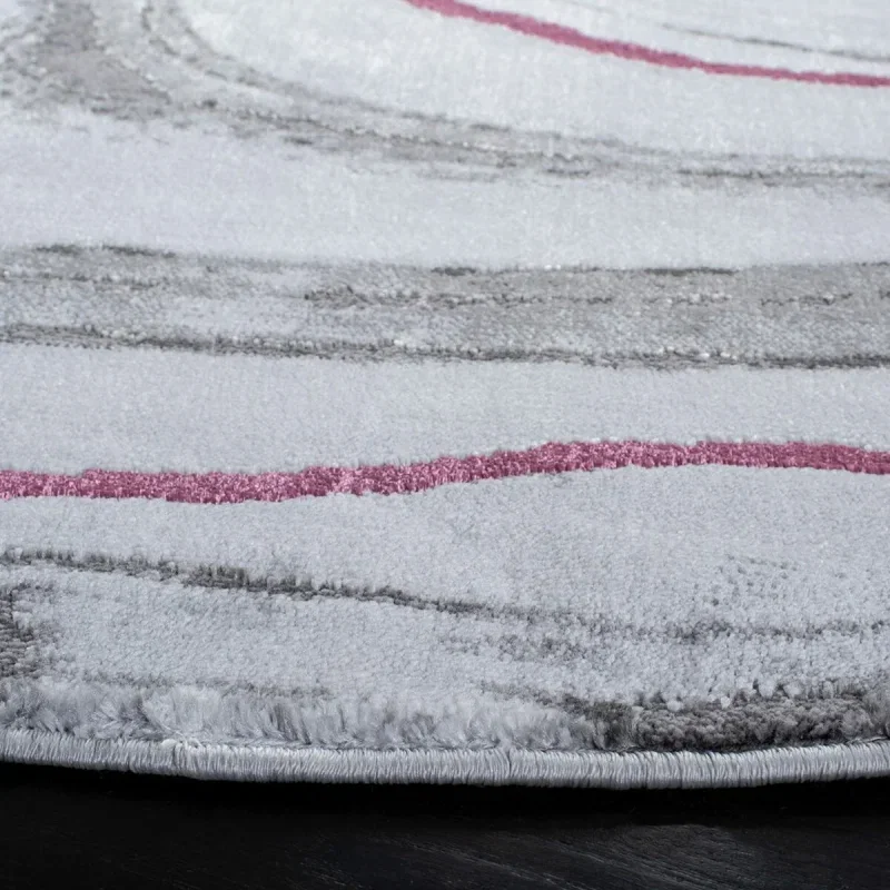 Tapete Destreza Abstracto en Gris con Vino