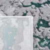 Tapete Destreza de Manchas Etéreas en Gris con Verde
