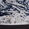 Tapete Destreza de Remolinos Fluidos en Gris con Azul