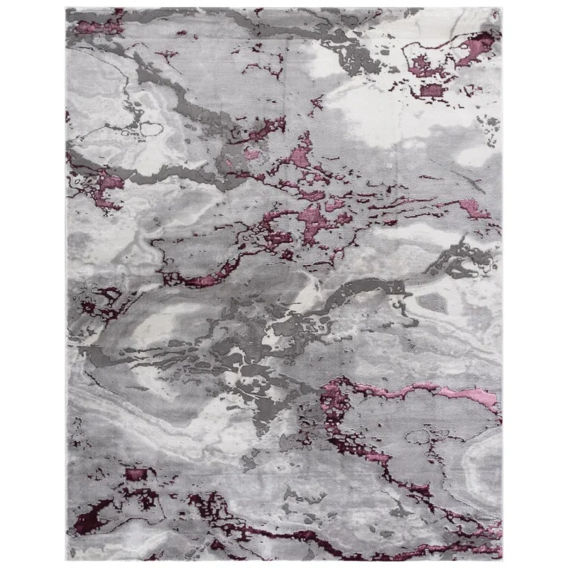 Tapete Destreza de Salpicaduras Abstractas en Gris con Vino