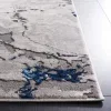 Tapete Destreza de Trazos Dispersos en Gris con Azul