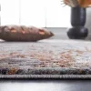 Tapete Destreza de Trazos Fluidos en Gris con Naranja