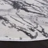 Tapete Destreza de Trazos Marmóreos en Gris con Gris Oscuro