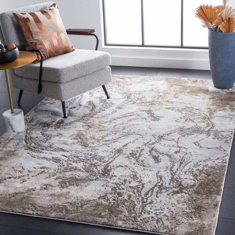 Tapete Destreza Vintage en Gris con Taupe