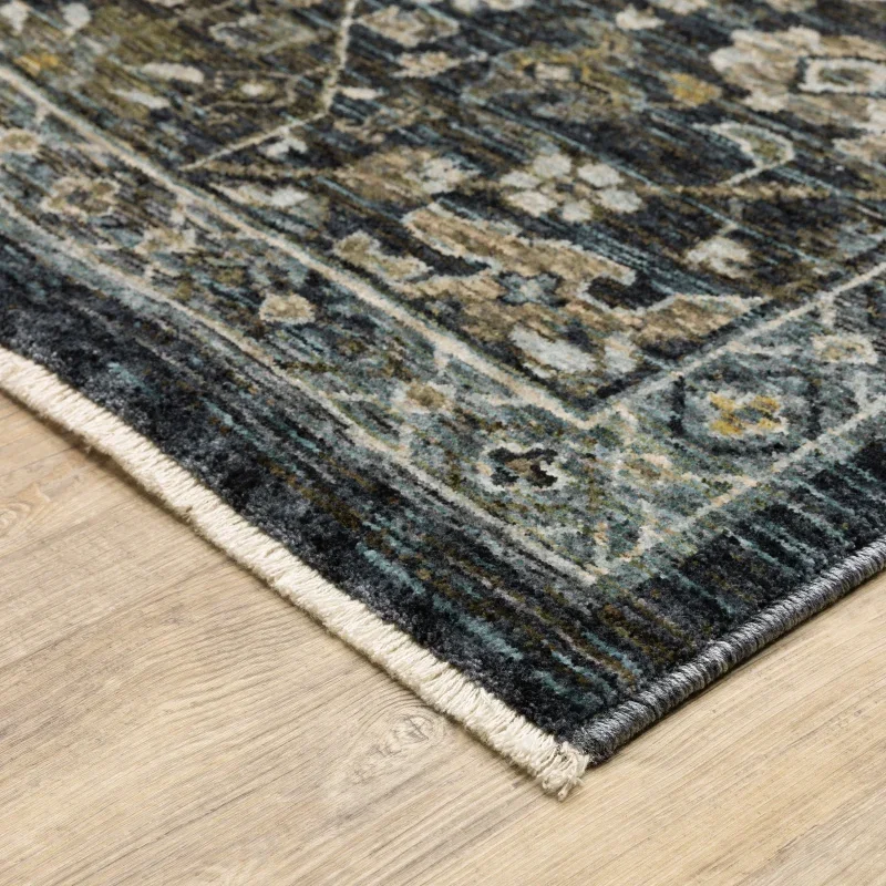 Tapete Dinastía Floral en Gris Carbón, detalle de la textura