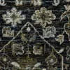 Tapete Dinastía Floral en Gris Carbón, detalle de la textura 3