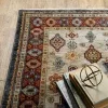 Tapete Dinastía Medallón Tribal en Marino sobre el piso 2