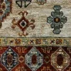 Tapete Dinastía Medallón Tribal en Marino, detalle de la textura 3