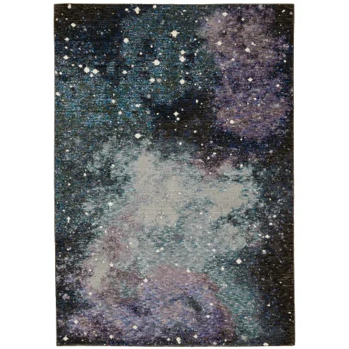 Tapete Evolución Galaxia en Azul con Morado