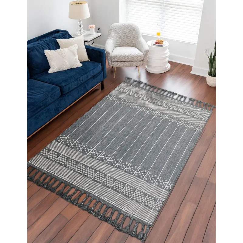 exterior bohemio rayas bohemias en gris