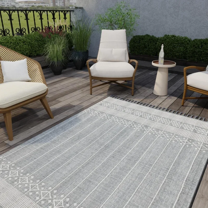 exterior bohemio rayas bohemias en gris