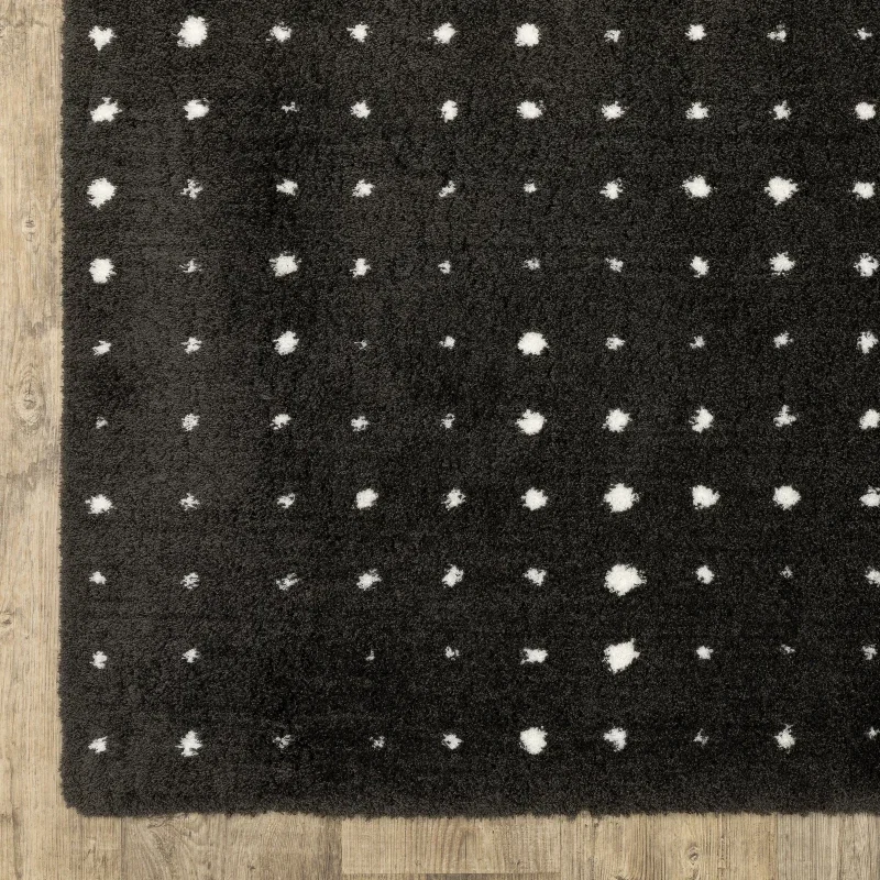 Tapete Figaro Puntos en Negro