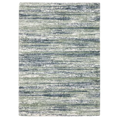 Tapete Figaro Rayas en Azul con Verde