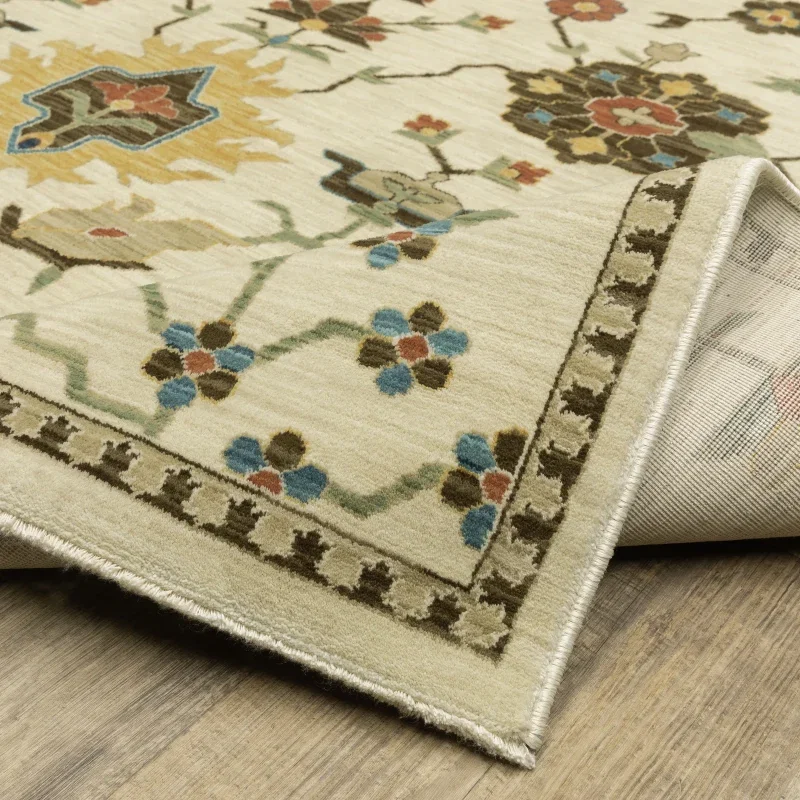 Tapete Fiorella Floral en Marfil