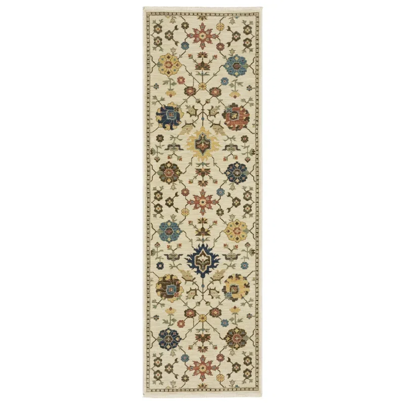 Tapete Fiorella Floral en Marfil