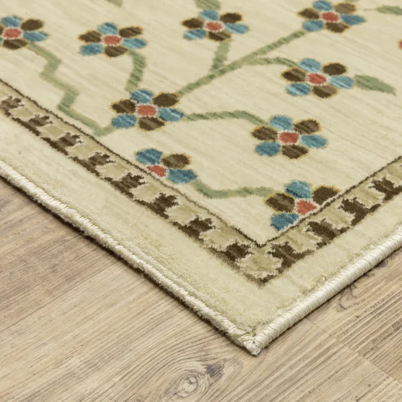 Tapete Fiorella Floral en Marfil