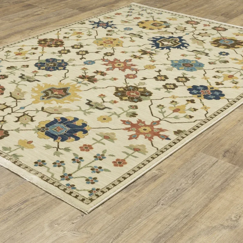 Tapete Fiorella Floral en Marfil