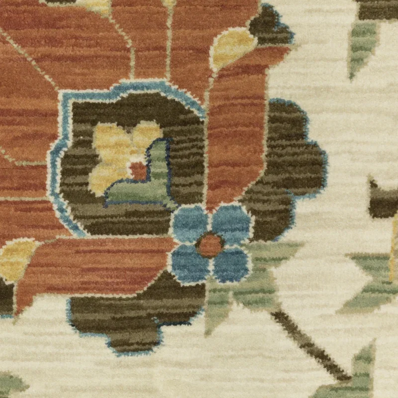 Tapete Fiorella Floral en Marfil