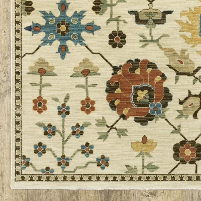 Tapete Fiorella Floral en Marfil