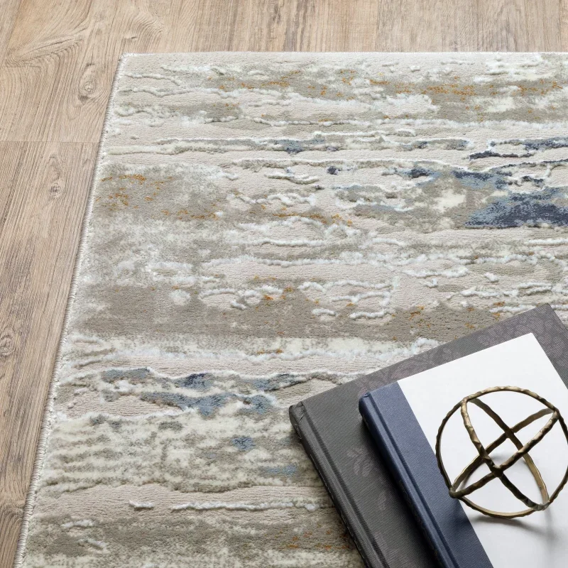 Tapete Glaciar Estratos en Beige