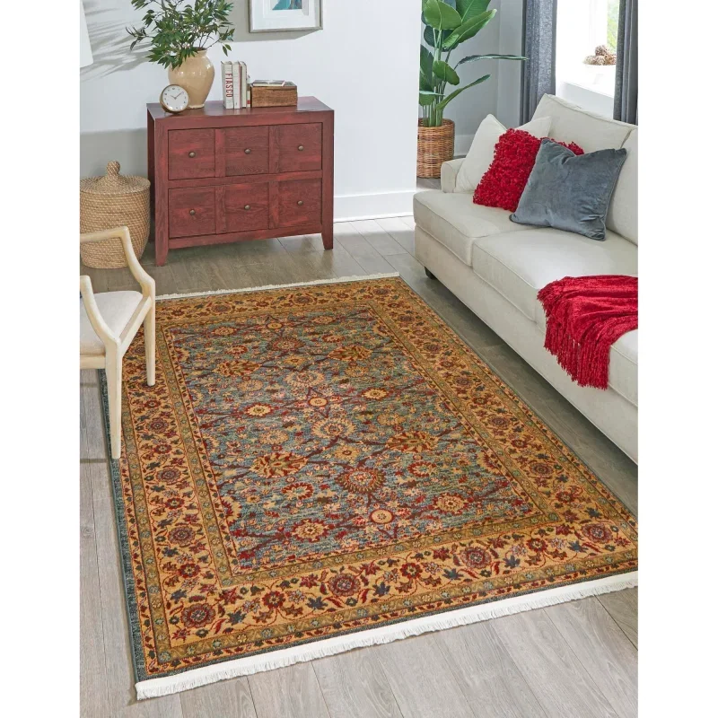 imperial floral persa en azul