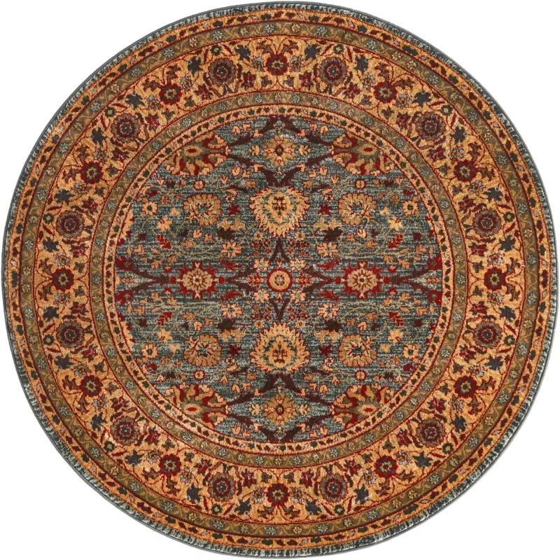 imperial floral persa en azul