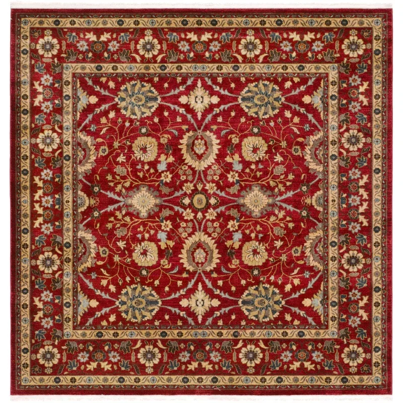 imperial floral persa en rojo