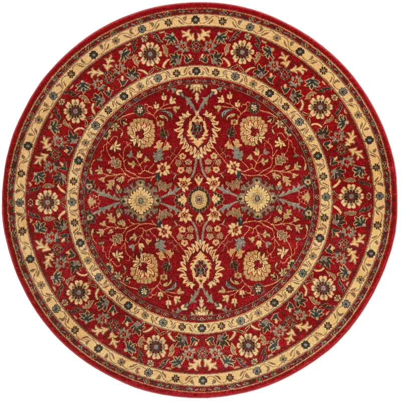 Tapete Imperial Floral Persa en Rojo