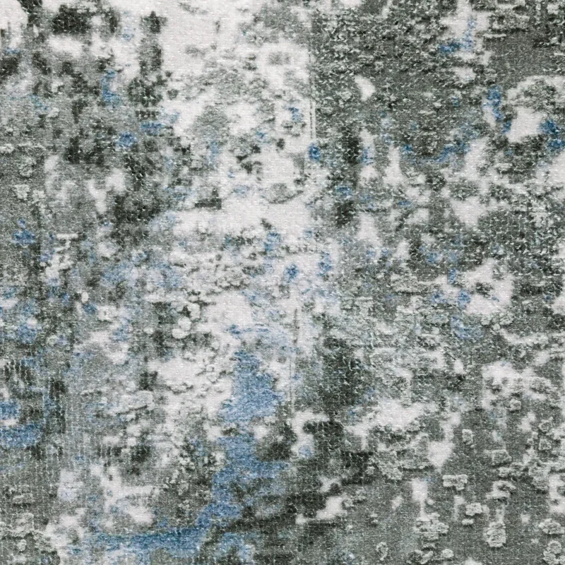 Tapete Laguna Abstracto en Gris con Marfil