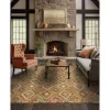Tapete Laguna Kilim en Oro en sala