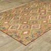 Tapete Laguna Kilim en Oro sobre el piso 3