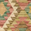 Tapete Laguna Kilim en Oro, detalle de la textura