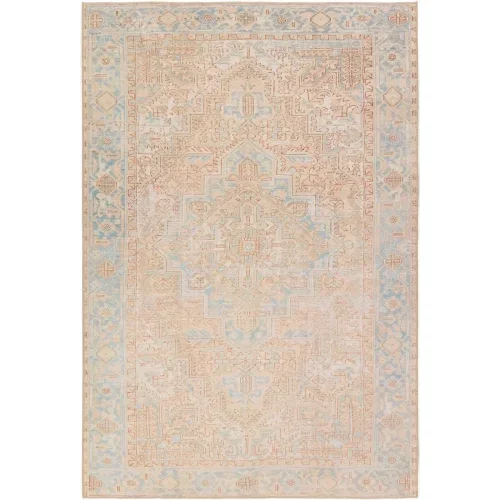 tapete-lavable-marquez-medallon-en-beige-y-azul-principal Tapete Lavable Marquez Medallón en Beige y Azul