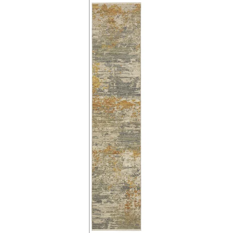 Tapete Lienzo Abstracto en Beige con Oro