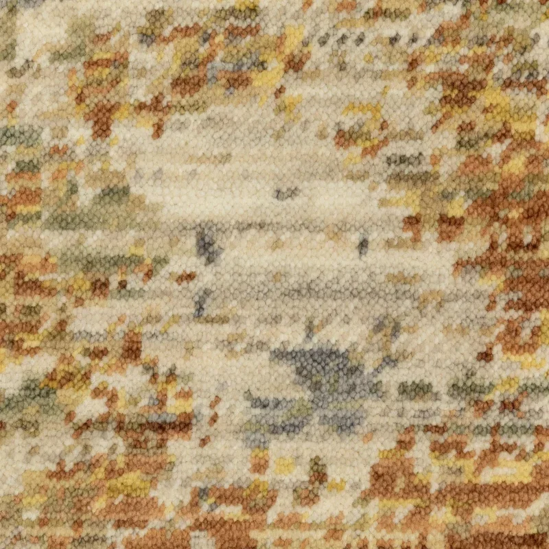 Tapete Lienzo Abstracto en Beige con Oro