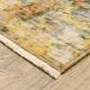 Tapete Lienzo Abstracto en Beige con Rojo
