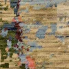 Tapete Lienzo Abstracto en Beige con Rojo