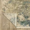 Tapete Lienzo Abstracto Suave en Beige sobre el piso 3