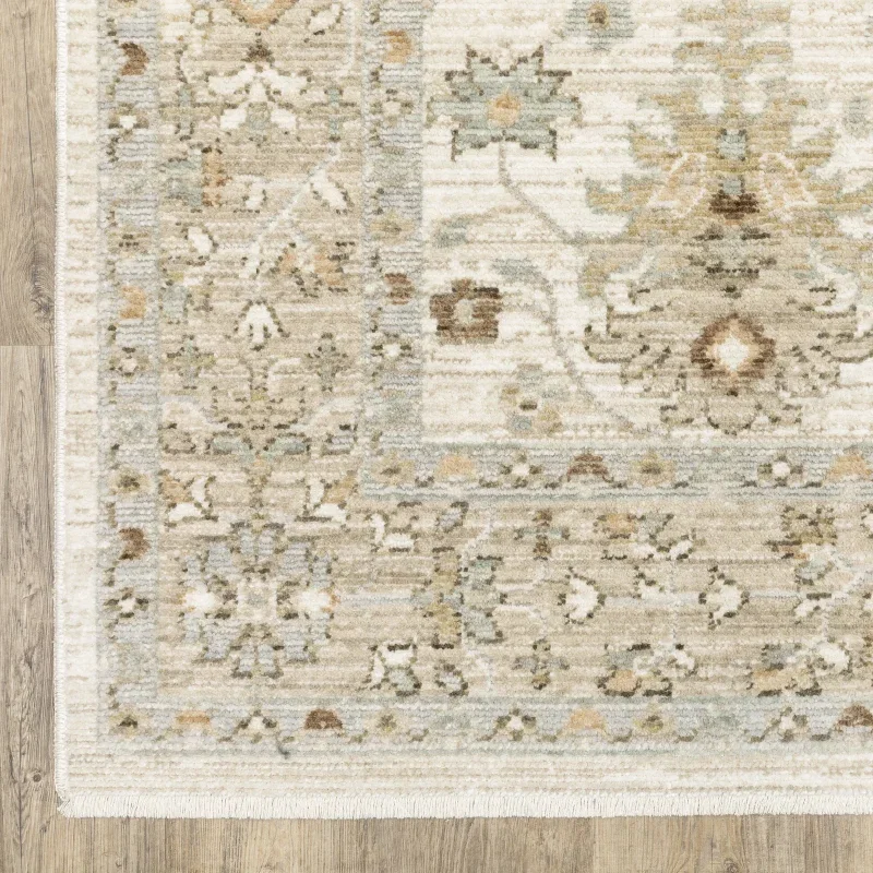 Tapete Lorena Oushak Floral en Marfil