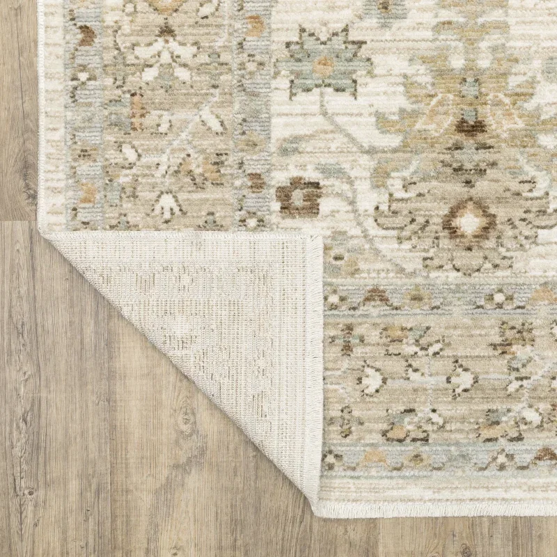 Tapete Lorena Oushak Floral en Marfil