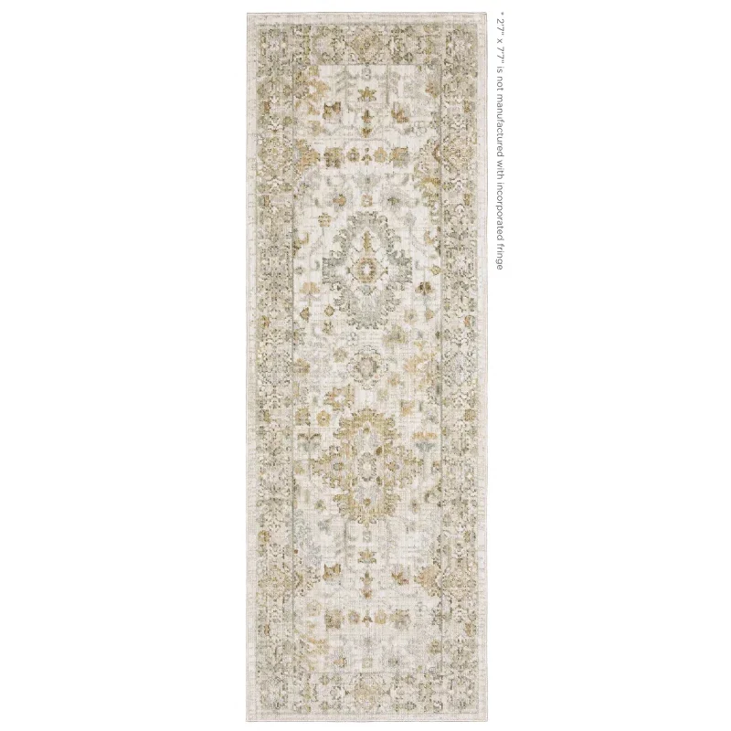 Tapete Lorena Oushak Floral en Marfil
