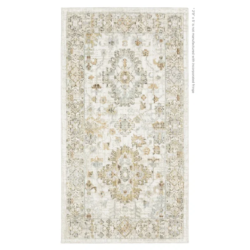 Tapete Lorena Oushak Floral en Marfil