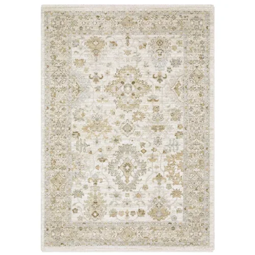 Tapete Lorena Oushak Floral en Marfil