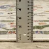 Tapete Luciana Enrejado Floral en Marfil, detalle del grosor 2
