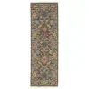 Tapete Luciana Floral en Gris con Coral