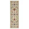 Tapete Luciana Floral en Marfil con Coral