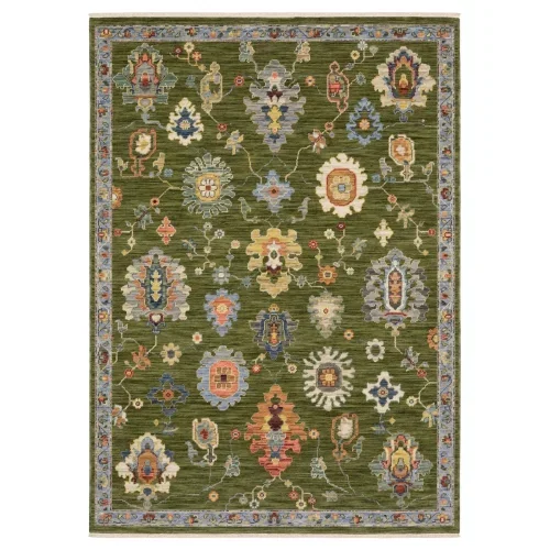 Tapete Luciana Floral Vibrante en Verde