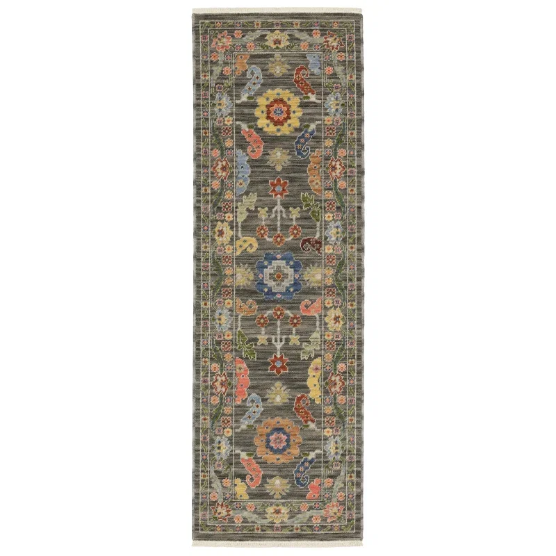 Tapete Luciana Persa Floral en Gris Topo