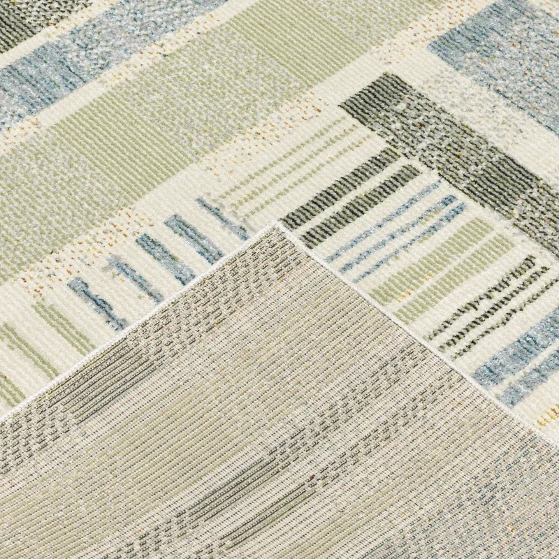 Tapete Meridiano Patchwork en Azul Claro